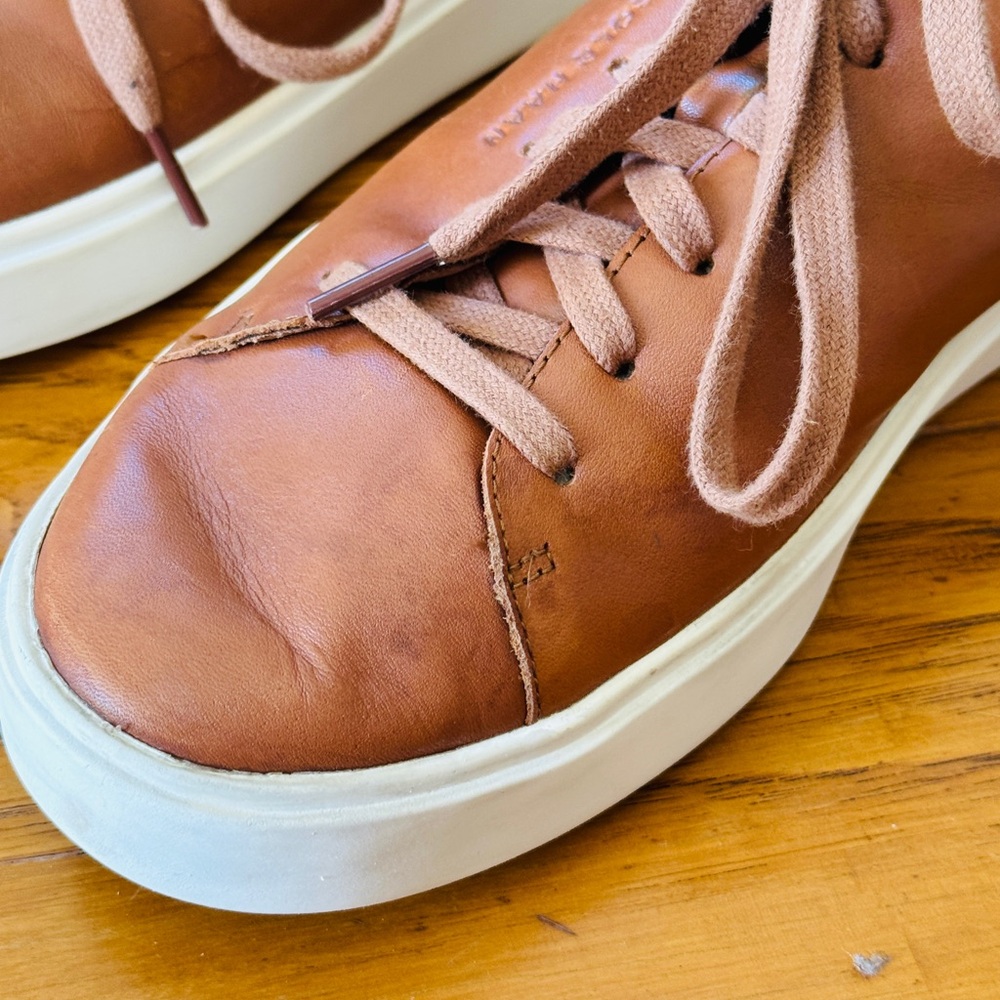 COLE HAAN Grand Crosscourt Traveler British Tan Leather Sneaker Men's Size 8 M - Picture 7 of 14